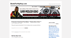 Desktop Screenshot of beatsforhiphop.com
